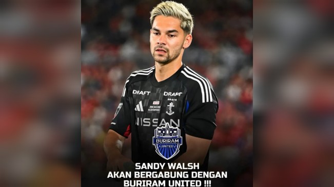 Sandy Walsh akan berseragam Buriram United. [Instagram]